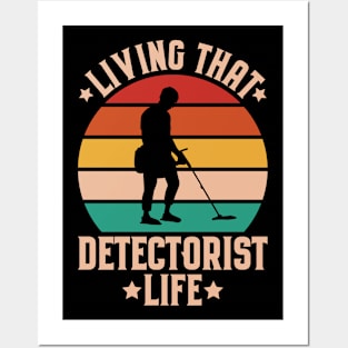 Detectorist Metal Detecting Metal Detector Posters and Art